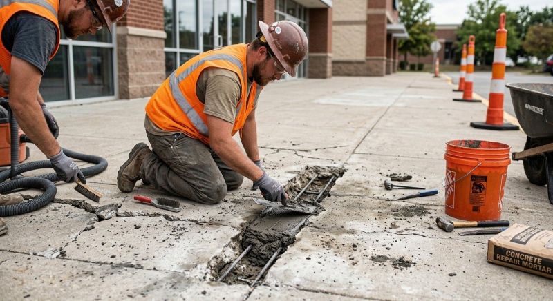 Chipped Concrete Repair in Miami Dade County, FL